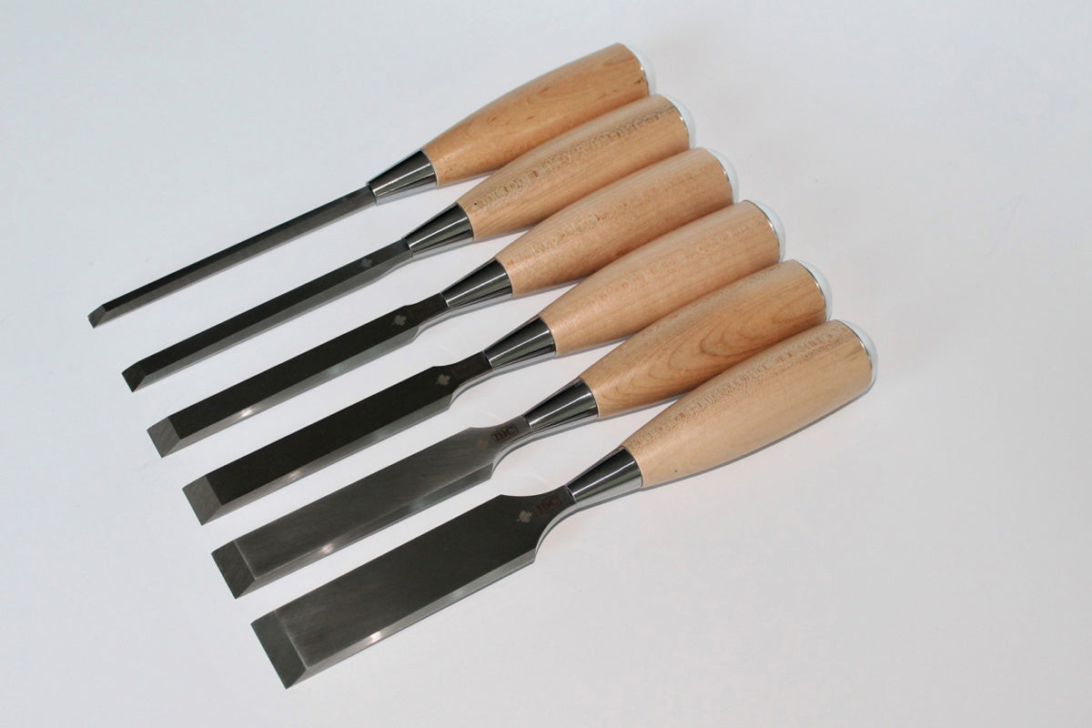 IBC bench chisel set maple handles