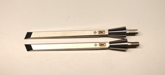 IBC 3/8 inch skew chisel pair blade and ferrule