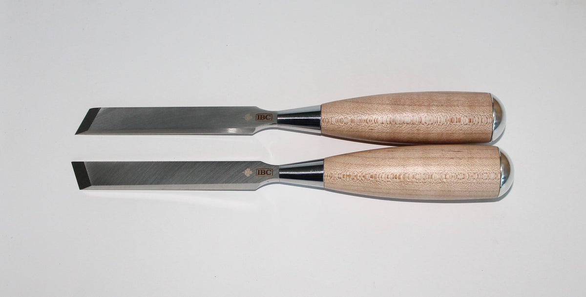 IBC 5/8 inch skew chisel pair with maple handles