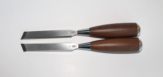 5/8 Inch IBC Premium Skew Chisel LR Set - Walnut Handle