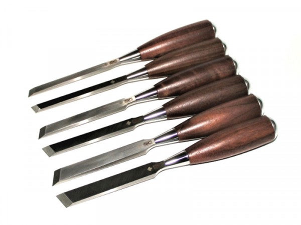 3/8 Inch IBC Premium Skew Chisel LR Set - Walnut Handle
