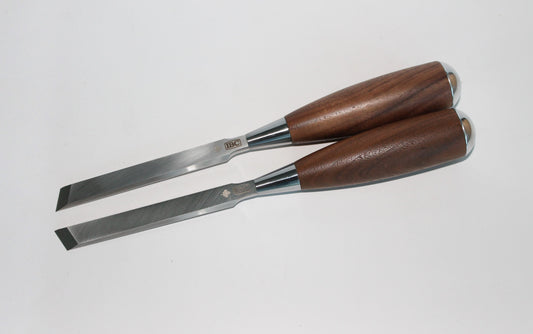 1/2 Inch Skew Chisel LR Set - Walnut Handle