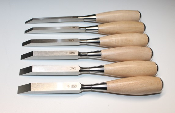 IBC mortise chisel set maple handles